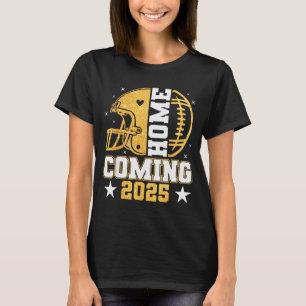 Homecoming 2025 Hoco Football Mom Mama Girl Footba T-Shirt