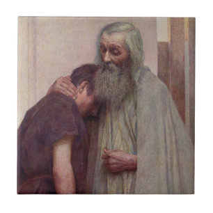 Homecoming (Father and Son) Ceramic Tile