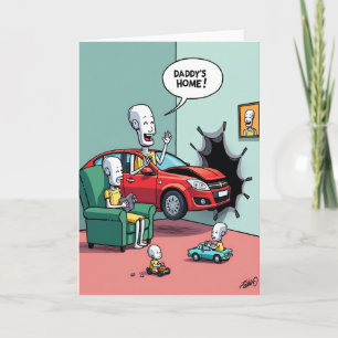 Homecoming Fathers Day Illustration Card