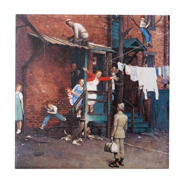 Homecoming G.I. Ceramic Tile (Front)