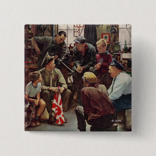 Homecoming Marine 15 Cm Square Badge