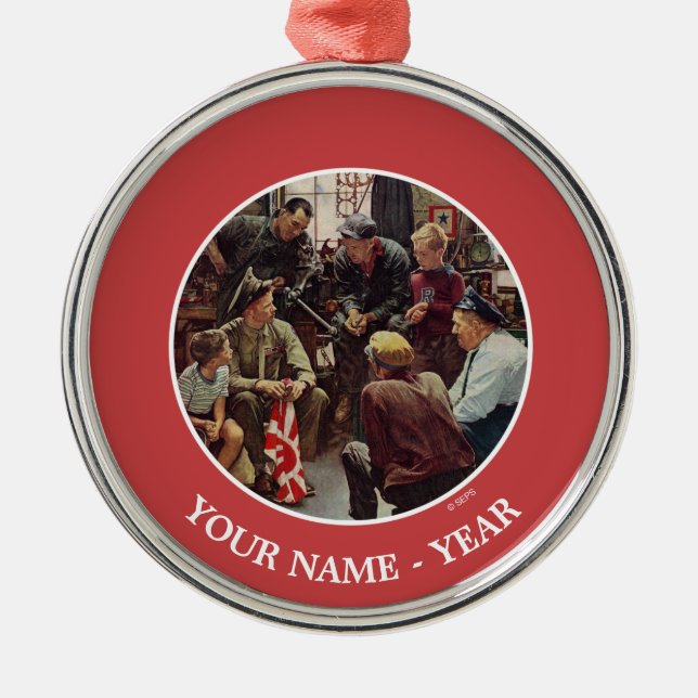 Homecoming Marine Metal Ornament (Front)