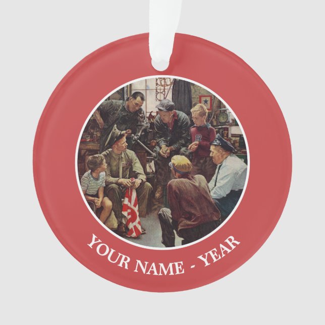 Homecoming Marine Ornament (Front)