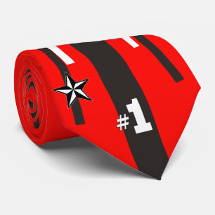 Homecoming Mum Necktie Red