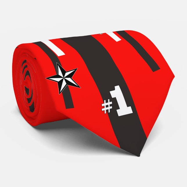 Homecoming  Mum Necktie Red (Rolled)