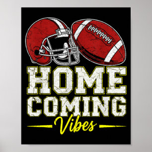 Homecoming Vibes For Teens Football Game Outfits D Poster