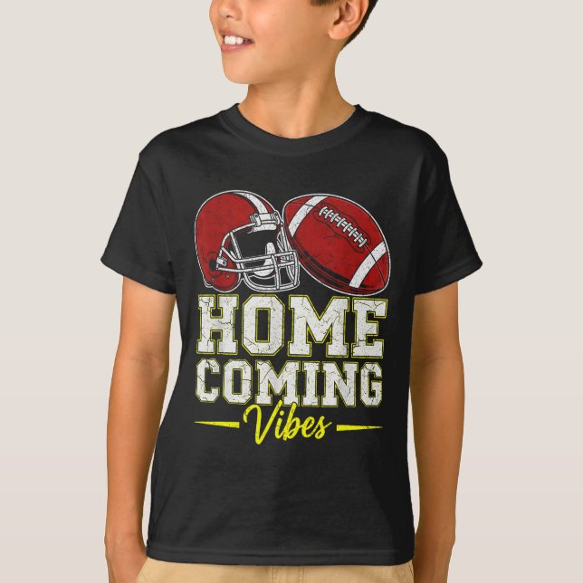 Homecoming Vibes For Teens Football Game Outfits D T-Shirt (Front)