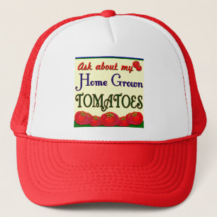 Homegrown Tomato Garden Slogan Trucker Hat