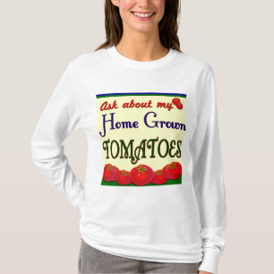 Homegrown Tomato Gardener Slogan Tee