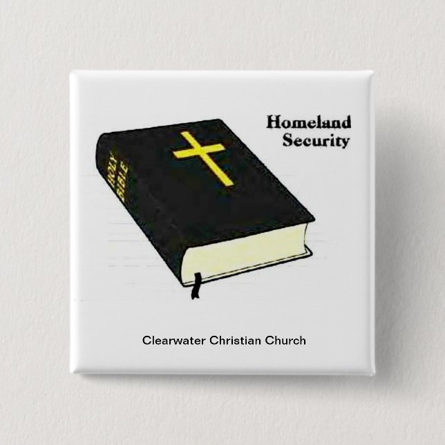 Homeland Security 15 Cm Square Badge (Front)
