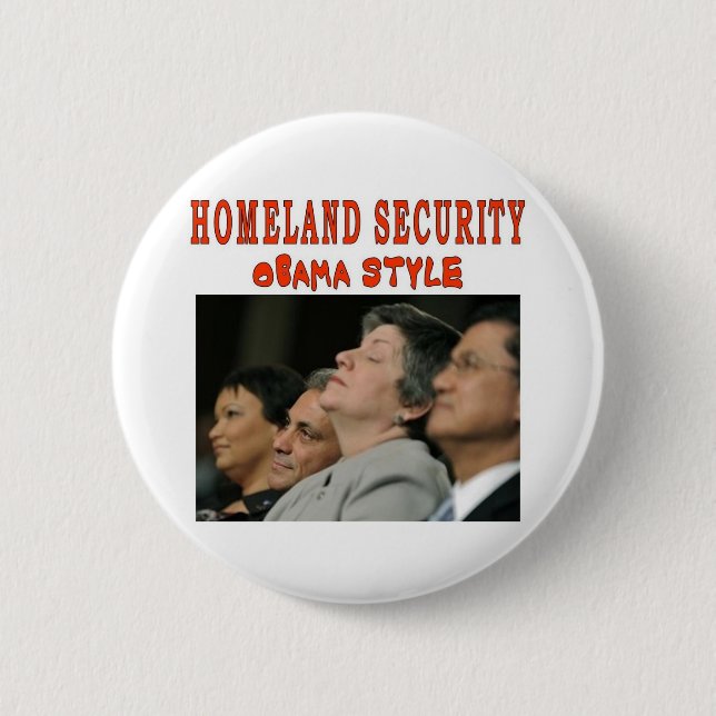 HOMELAND SECURITY 6 CM ROUND BADGE (Front)