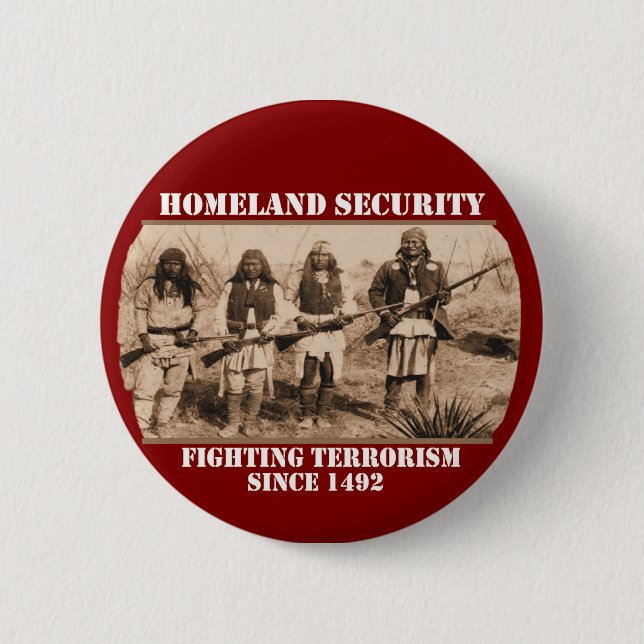 Homeland Security 6 Cm Round Badge (Front)