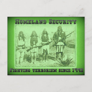 Homeland Security Fighting Terrorism Since 1492 Postcard