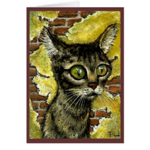 Homeless kitty card