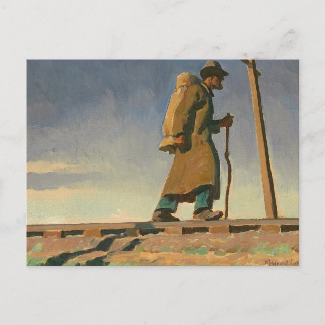 Homeless Man, 1938 by Maynard Dixon Postcard (Front)