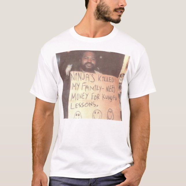 Homeless Ninja Man T-Shirt (Front)