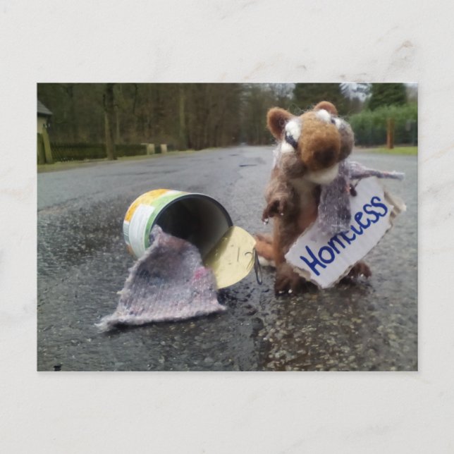 Homeless Postcard (Front)