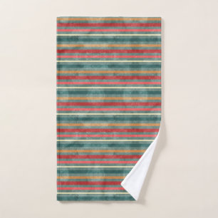 Homely Stripes Watercolor Geometric Pattern Hand Towel