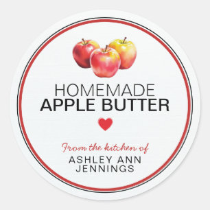 Homemade Apple Butter Label From the Kitchen Of
