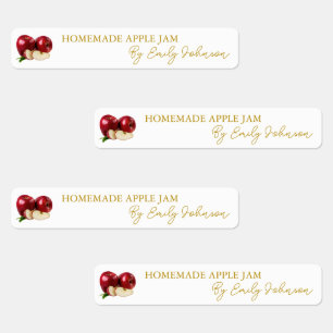 Homemade Apple Jam Thin Label
