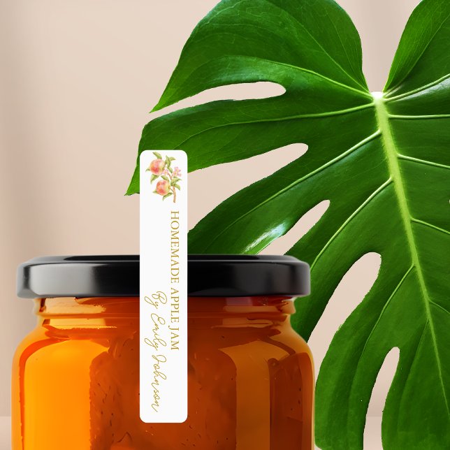 Homemade Apple Jam Thin Seal Label (Creator Uploaded)