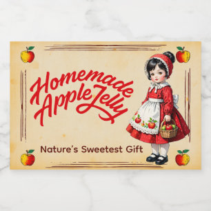 Homemade Apple Jelly - Vintage Food Label