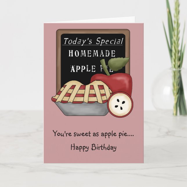 Homemade Apple Pie Card (Front)