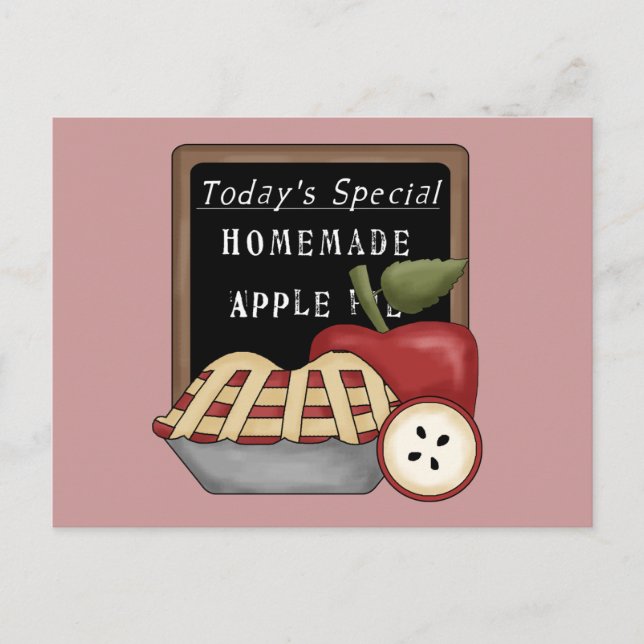 Homemade Apple Pie Recipe Card (Front)