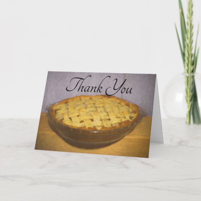 Homemade Apple Pie with Thank You Card (Front)