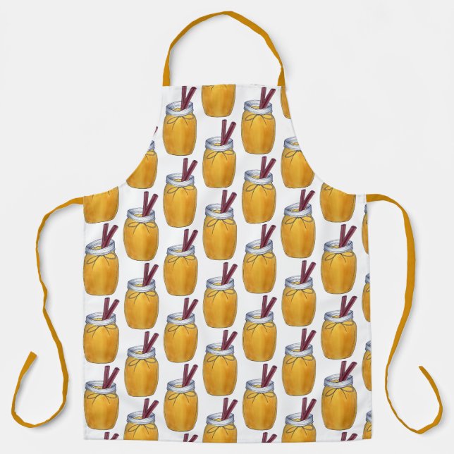 Homemade Applesauce Jar Canning Food Apple Sauce Apron (Front)