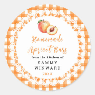 Homemade Apricot Bar Label