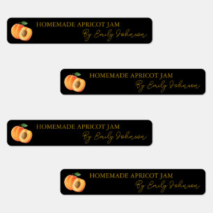 Homemade Apricot Jam Thin Label