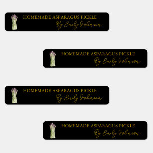 Homemade Asparagus Pickle Thin Label