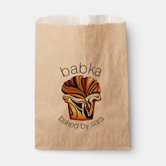 Homemade Babka Bread Baked By From the Kitchen Of Favour Bag (Front)