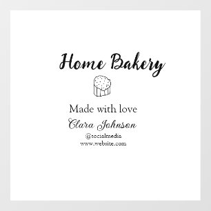 Homemade bakery add your text name custom