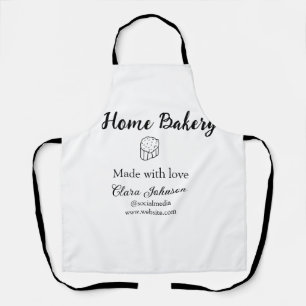 Homemade bakery add your text name custom  apron