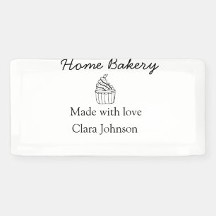 Homemade bakery add your text name custom banner