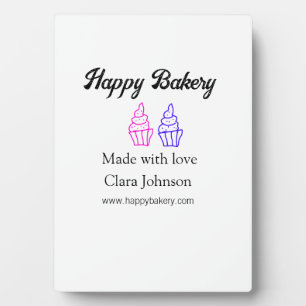 Homemade bakery add your text name custom  plaque