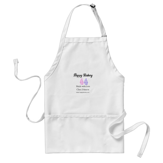 Homemade bakery add your text name custom  standard apron (Front)