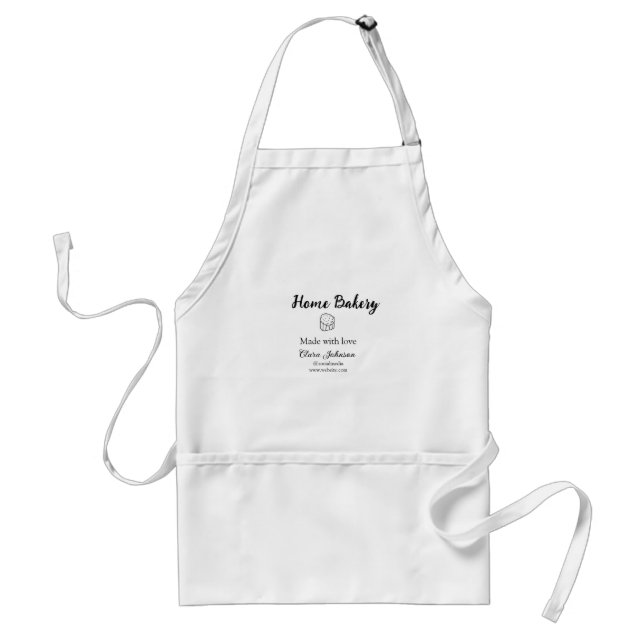 Homemade bakery add your text name custom  standard apron (Front)