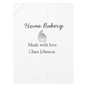 Homemade bakery add your text name custom tablecloth