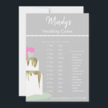 Homemade Bakery Cupcakes Flyer Pricing List Card<br><div class="desc">Promotional Business Pricing List for Wedding Cake Business</div>