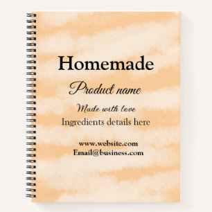 Homemade bakery made with love add text website notebook