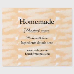 Homemade bakery made with love add text website wrapping paper