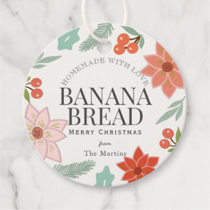 Homemade Baking Gifts Holiday Floral Favour Tags