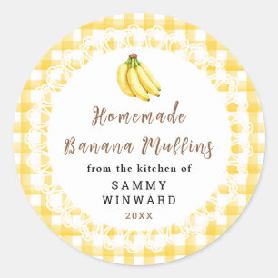 Homemade Banana Muffin Label
