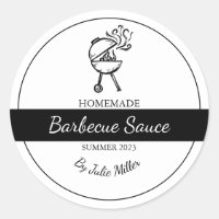 Homemade Barbecue Sauce BBQ Label