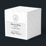 Homemade Bath & Body Packaging | Black & White Favour Box<br><div class="desc">For your handmade and homemade sugar scrubs, lotions, creams, body butters, and soaps, customise this box to accommodate your recipe. Fully customisable, so it can be used for any scent or flavour -- and not just bath and body gifts. We've created these black and white gift boxes so they may...</div>