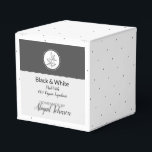 Homemade Bath & Body Packaging | Black & White Favour Box<br><div class="desc">For your handmade and homemade sugar scrubs, lotions, creams, body butters, and soaps, customise this box to accommodate your recipe. Fully customisable, so it can be used for any scent or flavour -- and not just bath and body gifts. We've created these black and white gift boxes so they may...</div>