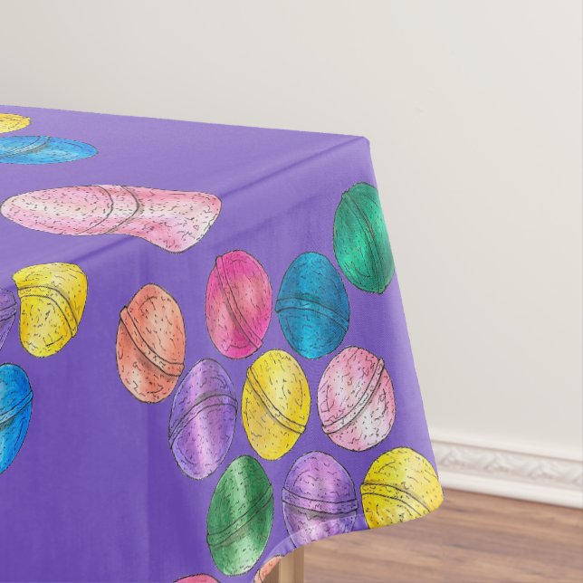 Homemade Bath Shower Bomb Beauty Product Packaging Tablecloth (In Situ)